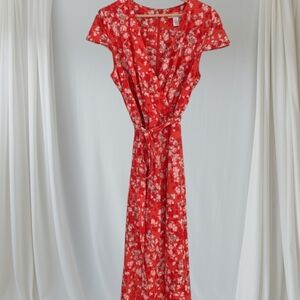 US14🌹London Times Summer Floral Print Dress